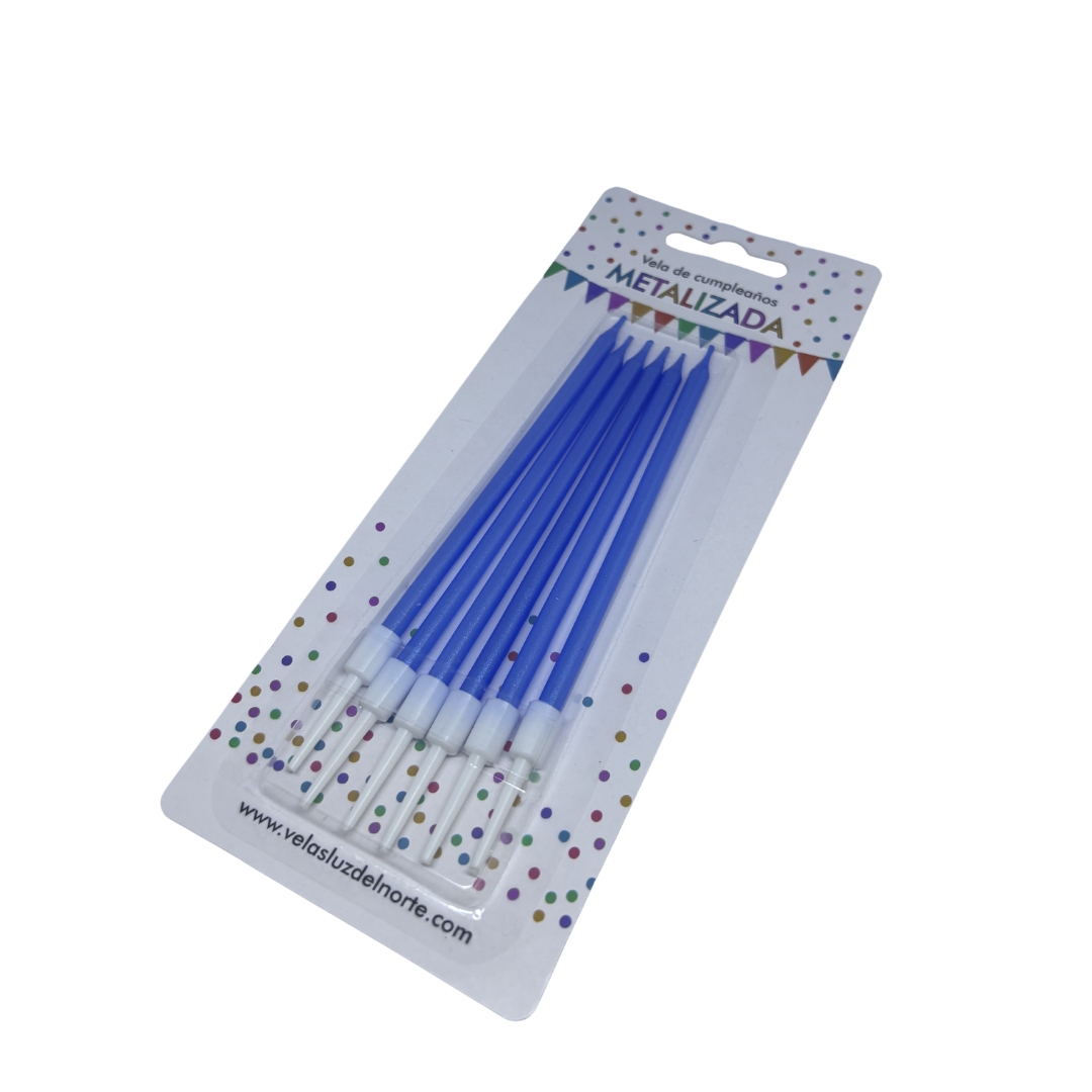 vela metalizada blister x 6 unidades (caja x 24 blisters) vela metalizada blister x 6 unidades (caja x 24 blisters)