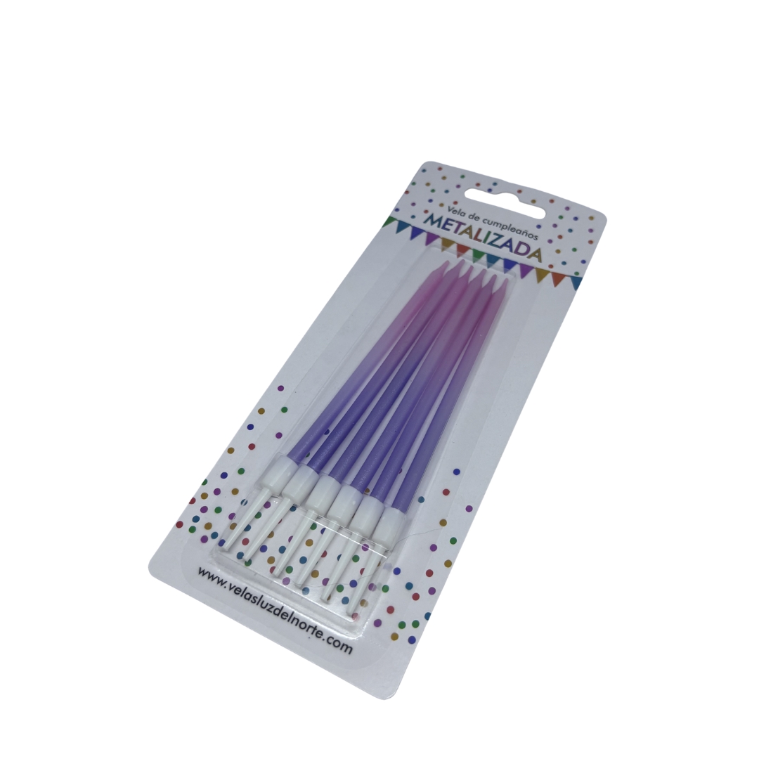 vela metalizada blister x 6 unidades (caja x 24 blisters) vela metalizada blister x 6 unidades (caja x 24 blisters)